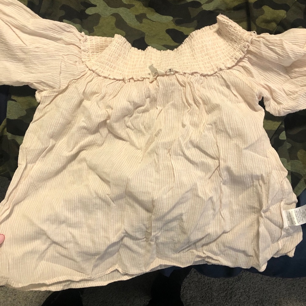A off the shoulder blouse